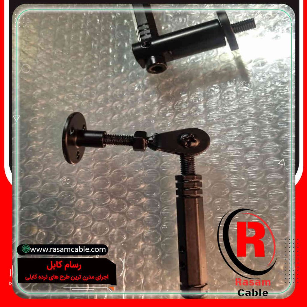 یراق و اتصالات نرده کابلی مهارکش عمودی