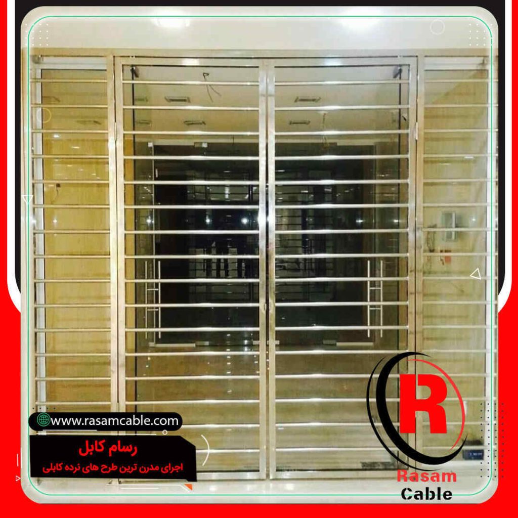 اجرای حفاظ استیل بانکی درب