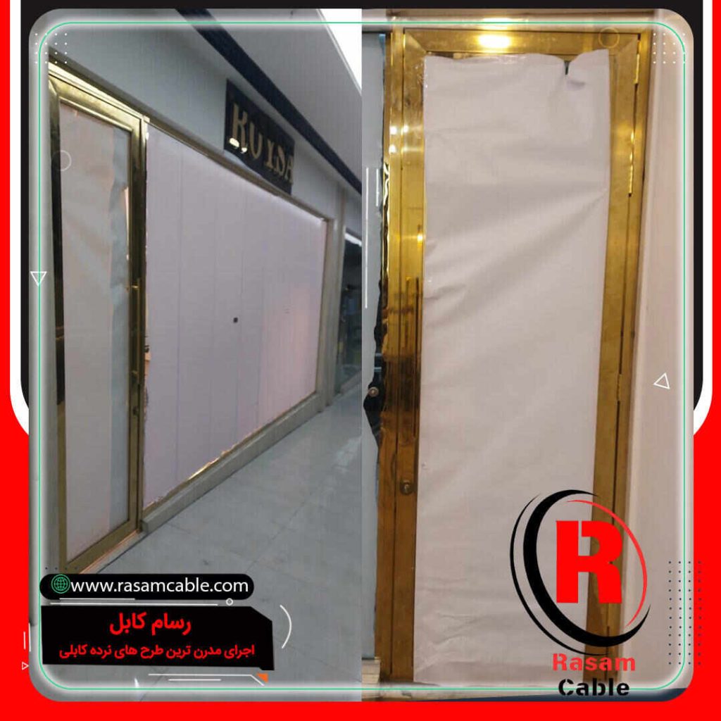 روکش استیل درب مغازه