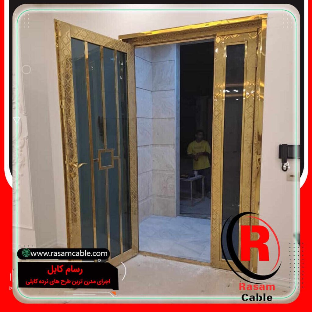 قیمت درب استیل طلایی