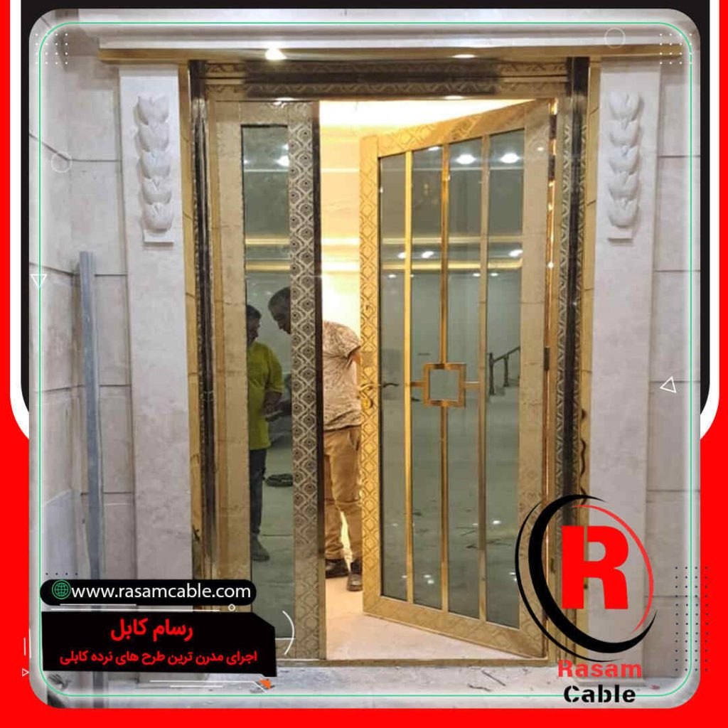درب استیل طلایی ضدسرقت