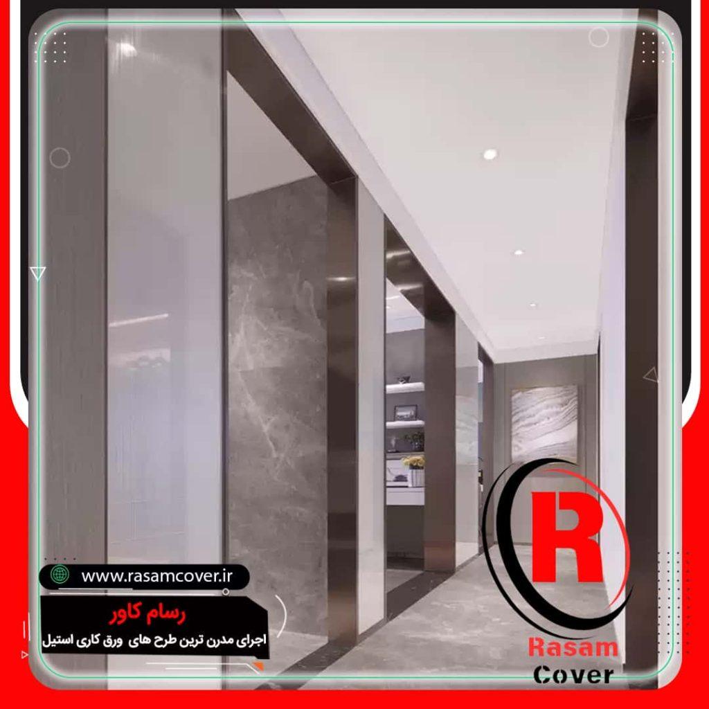 خرید و قیمت درب آسانسور روکش استیل