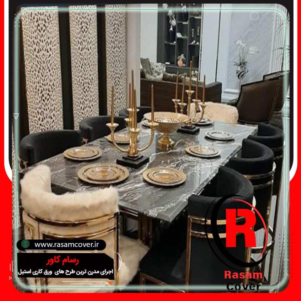 استیل کاری+نصب کننده ورق استیل،اجرا کننده دکور استیل