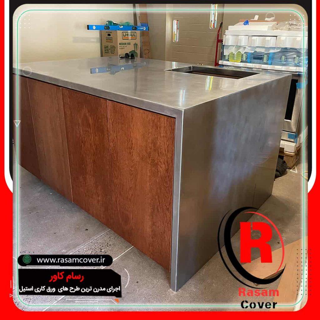 دکور استیل ضد زنگ آشپزخانه