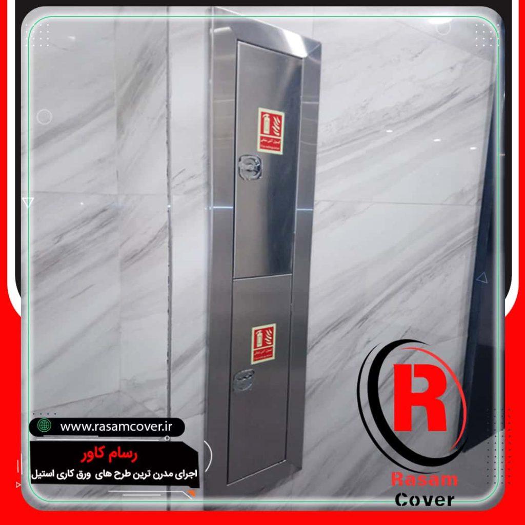 انواع روکش استیل درب آسانسور