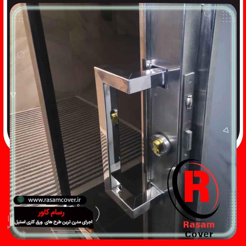 درب استیل تک لنگه