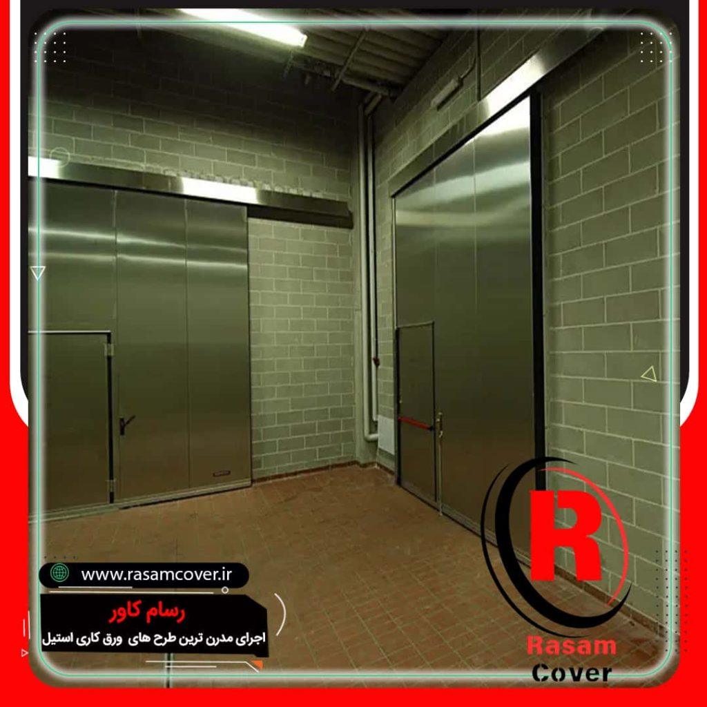 درب کاور استیل | درب استیل روکش