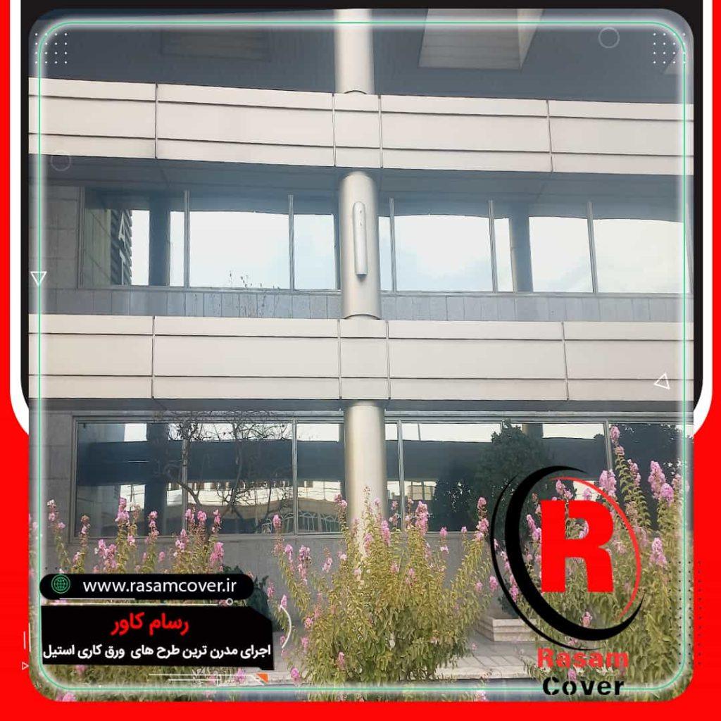 هزینه اجرای روکش استیل ستون