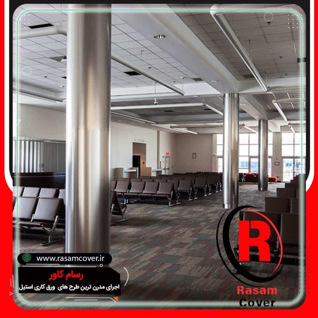 پوشش روکش فلزی ستون همایشگاه