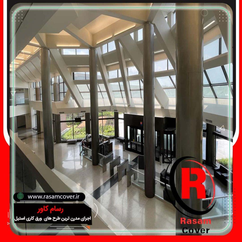 اجرای ستون استیل فرودگاهیی