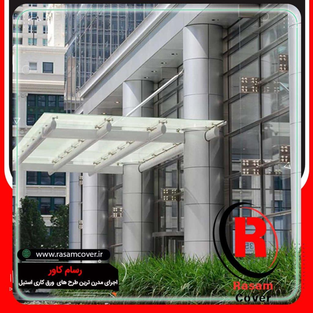 اجرای استیل کاری ستون استیل