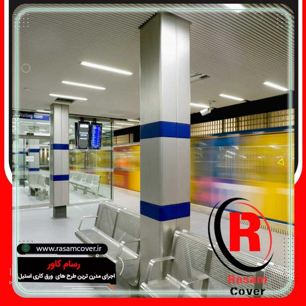 ستون مربع استیل