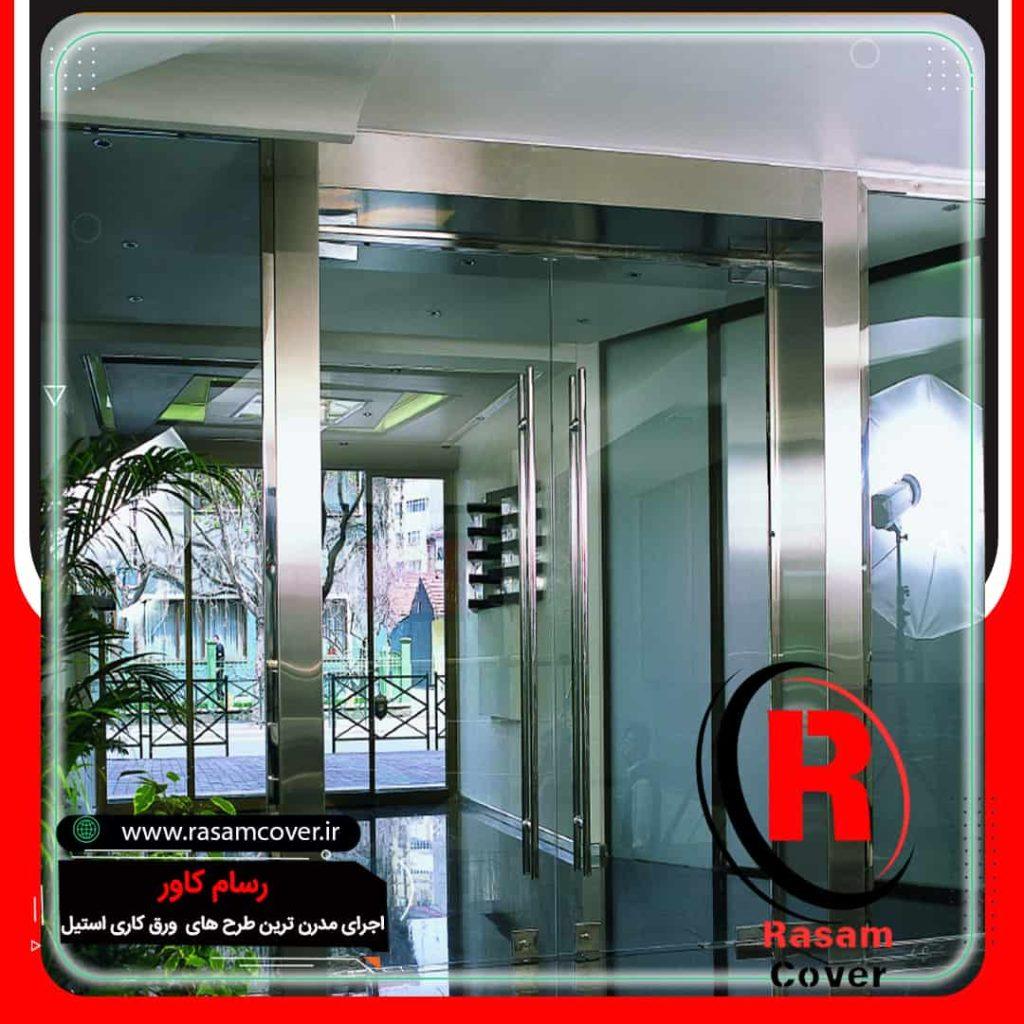 ستون استیل مربع داخلی پاساژ