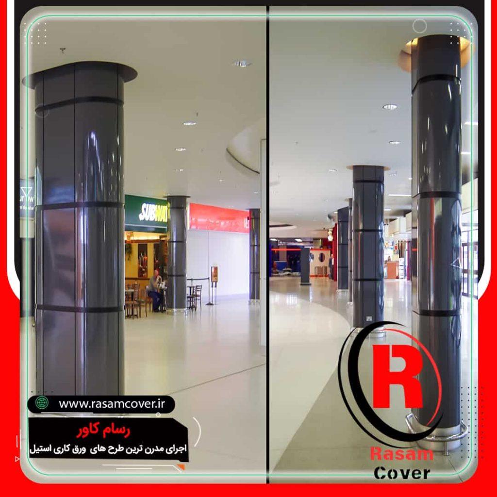 فروش ستون استیل مربع