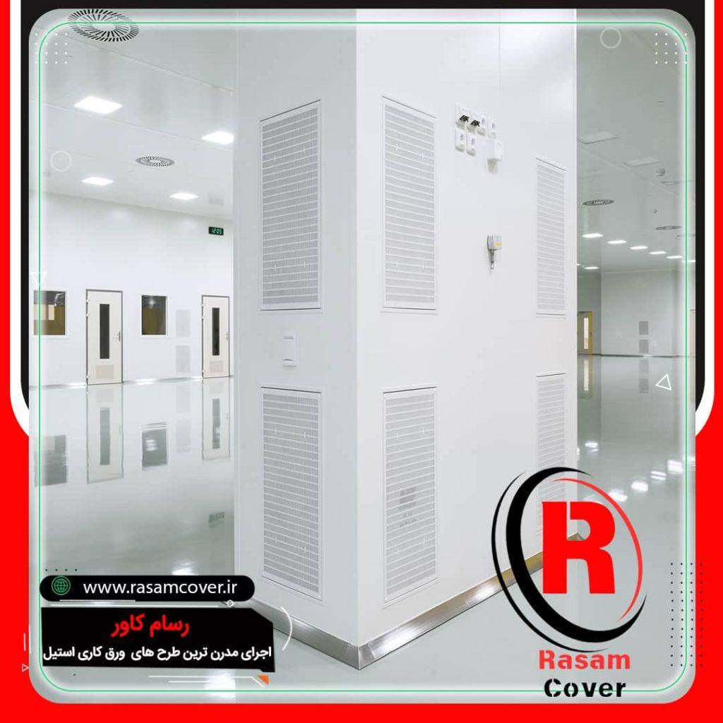 اجرای شیک ترین قرنیز استیل دیوار