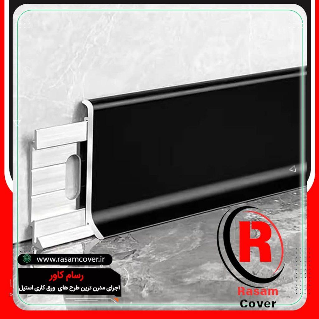 نصب قرنیز استیل مدرن مشکی
