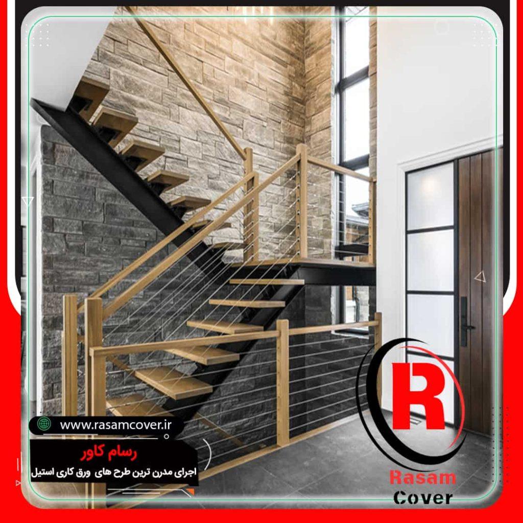 قیمت نرده کابلی پله