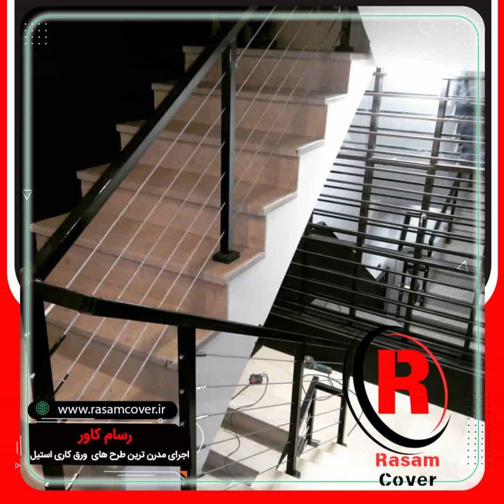 بهترین قیمت نرده کابلی راه پله