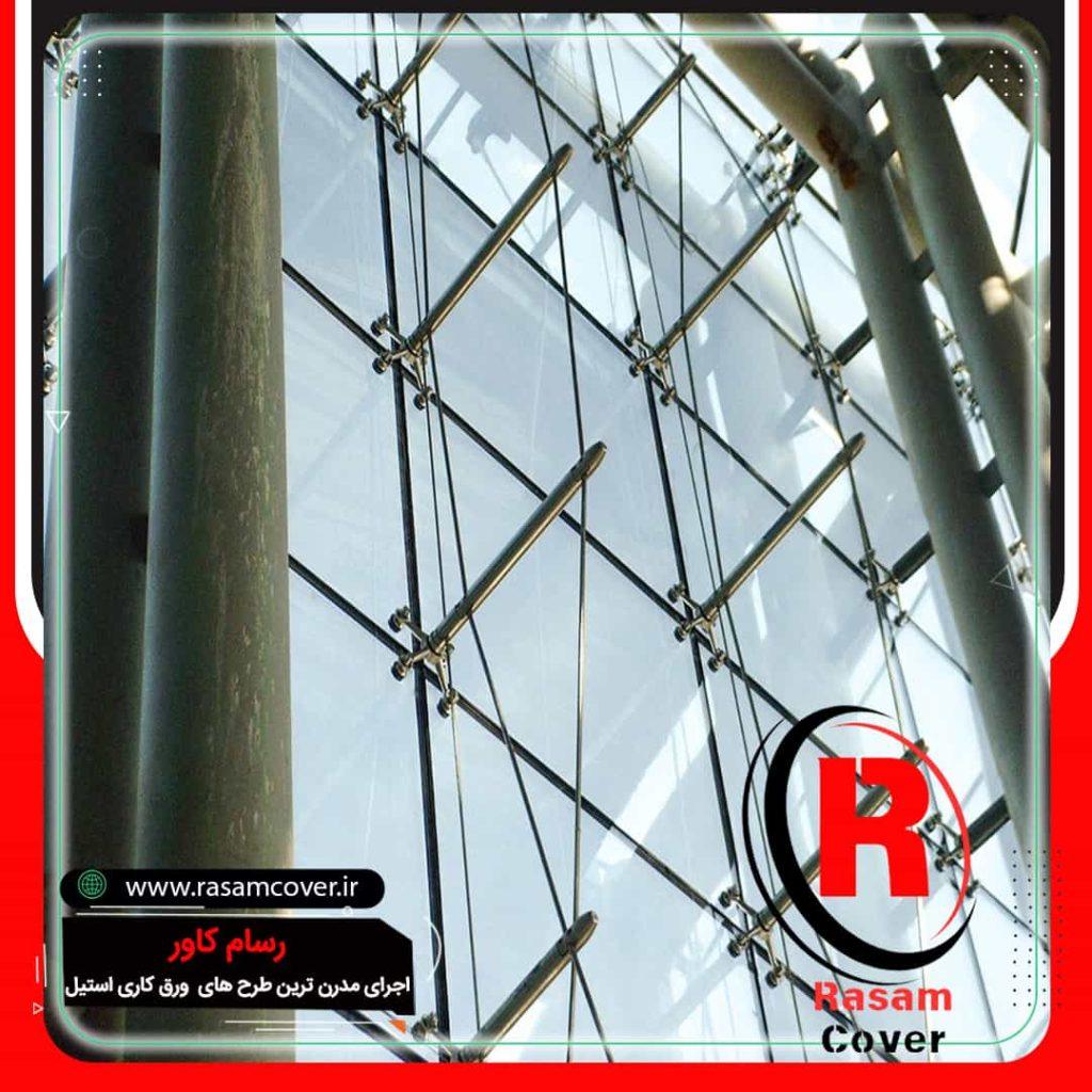 نصب شیشه اسپایدر