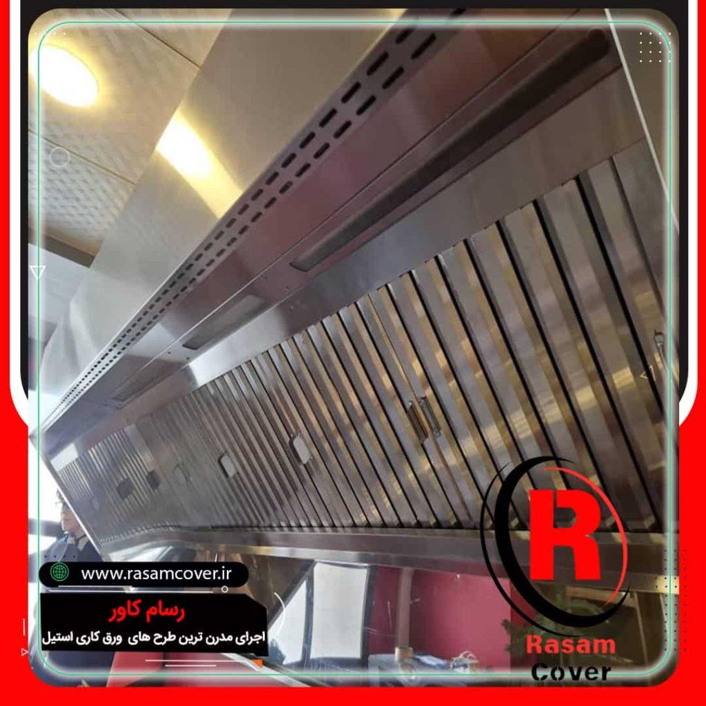 استیل کاری دکور استیل نصاب ورق استیل