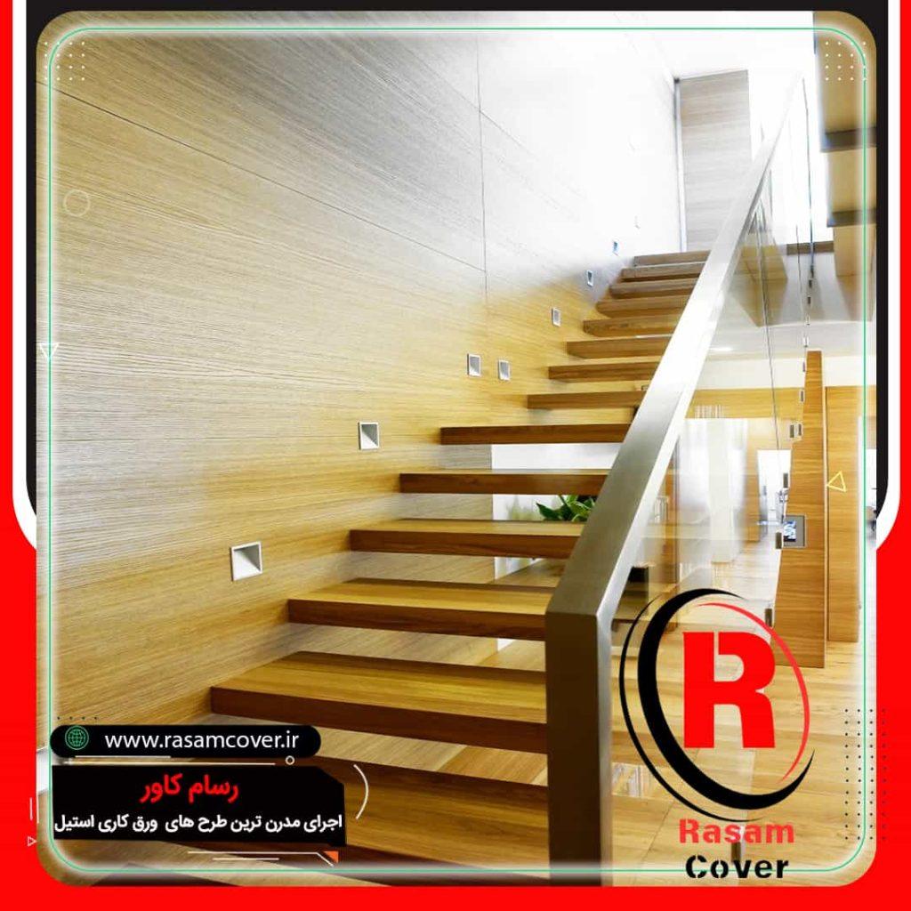 نرده شیشه ای فیکس پوینت راه پله دوبلکس