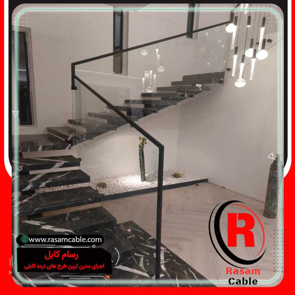 اجرای نرده شیشه ای اسپیگات