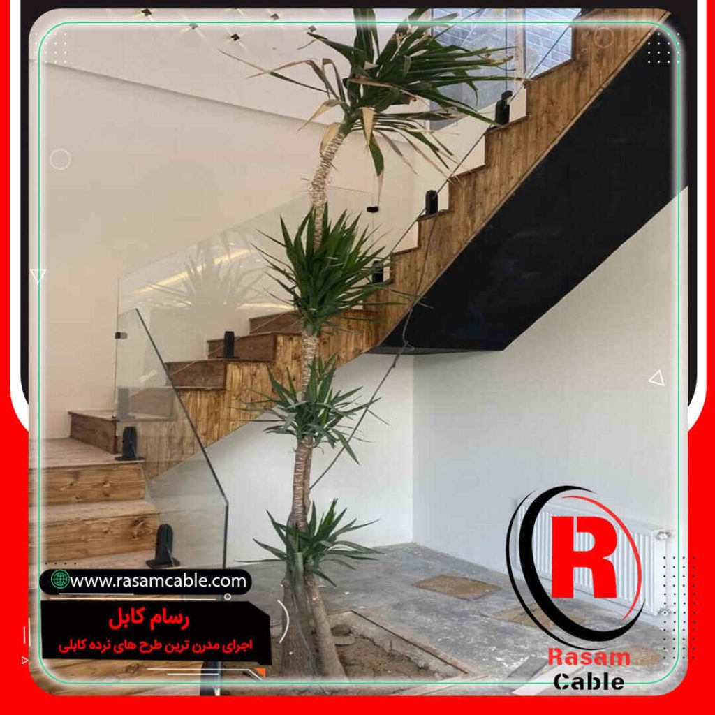 نرده شیشه ای اسپیگات تک محور