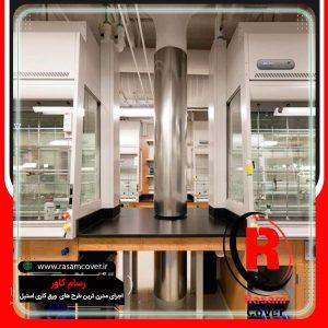 اجرای ستون گرد استیل