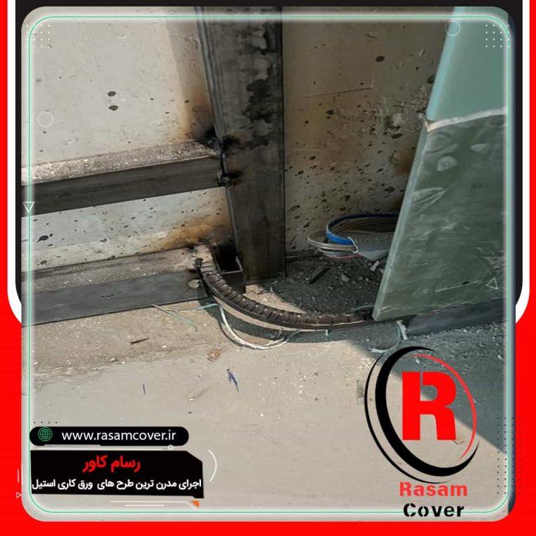 مراحل نصب قرنیز استیل براق